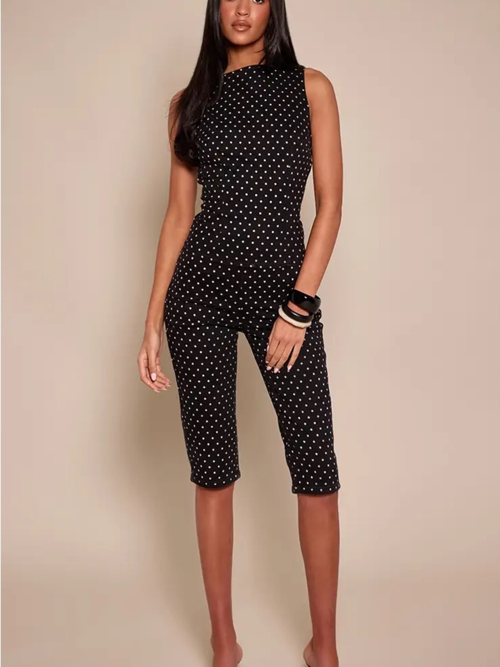Pretty Little Thing Tall Polka Dot Capris